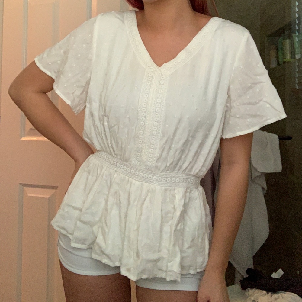 White blouse preppy
